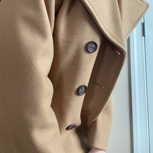 brown old navy peacoat